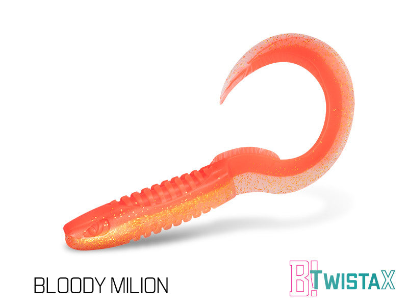 Twistax Eeltail  BLOODY MILION 6 Cm  5 stuks