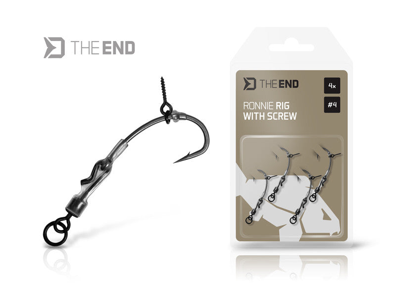 RONNIE RIG met baitscrew  Haak #4  4 stuks